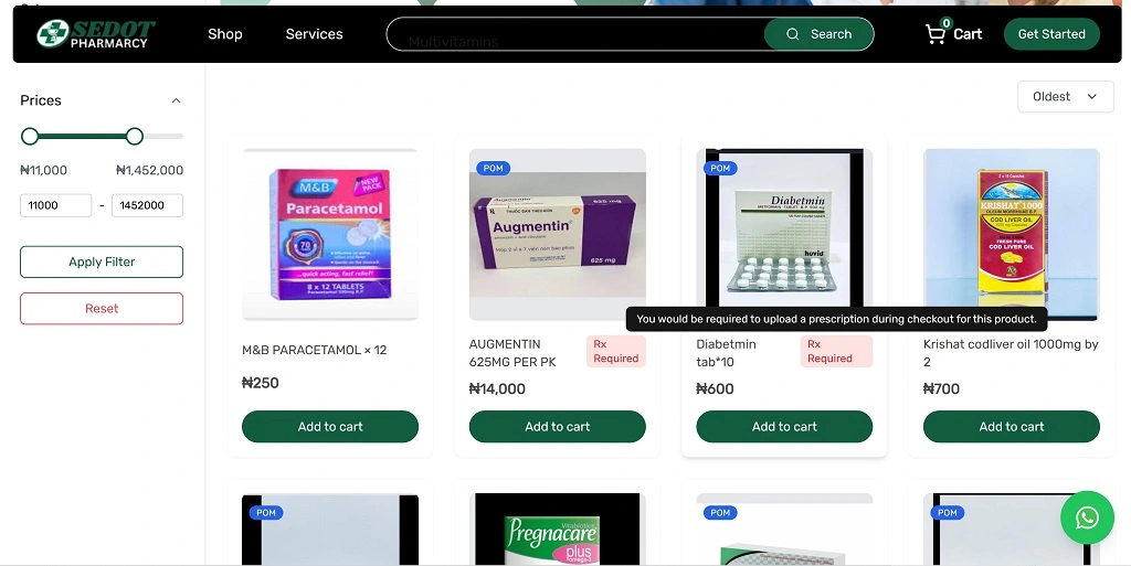 Sedot Pharmacy screenshot 3